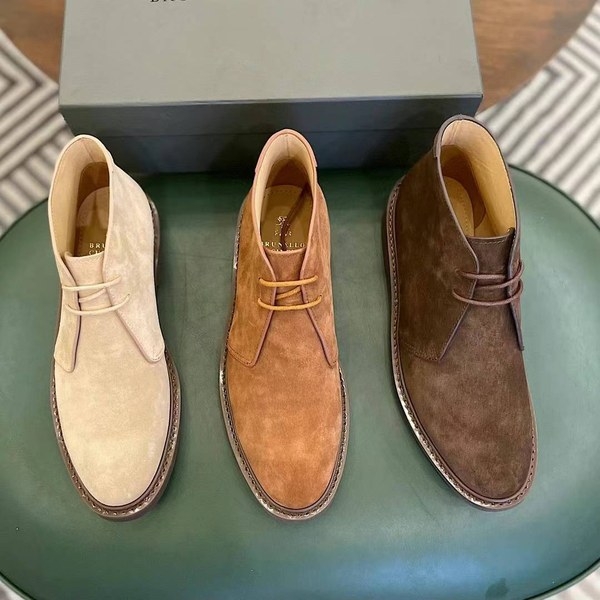 브루넬로쿠치넬리 2024 모카 스트랩 부츠 신발