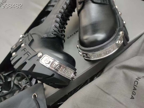 발렌시아가 2024 불도저 레이스업 부츠 스틸와펜 신발 슈즈