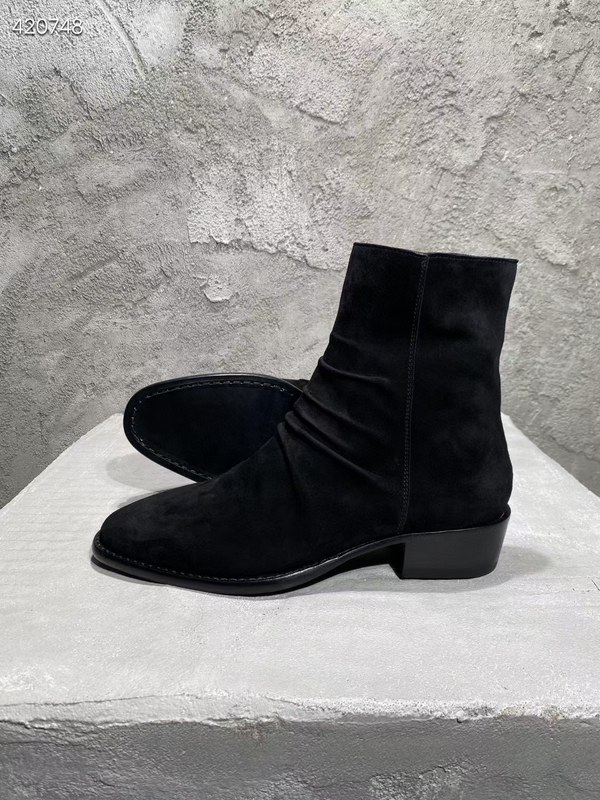 아미리 2021 링클 지퍼 앵글 부츠