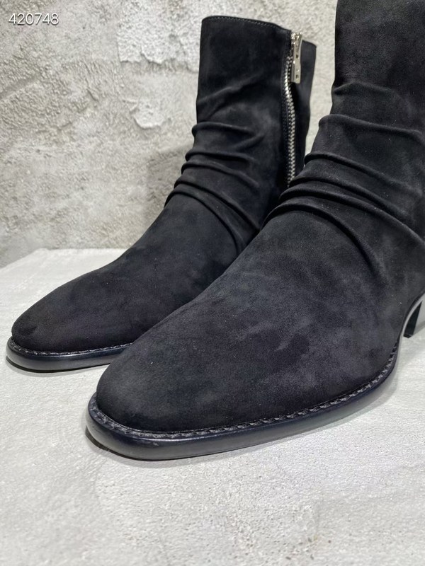 아미리 2021 링클 지퍼 앵글 부츠