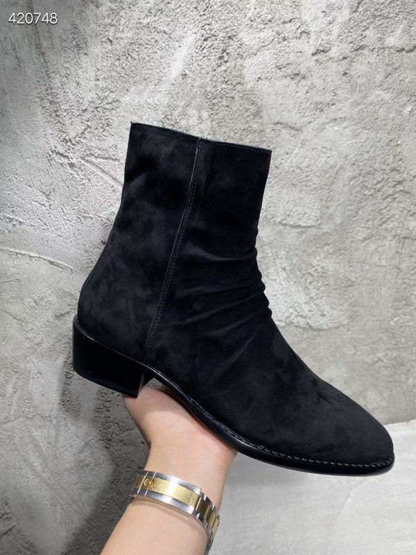 아미리 2021 링클 지퍼 앵글 부츠