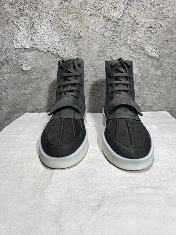 피어오브갓 2021 스웨이드 벨트로 덕 부츠 하이탑 스니커즈