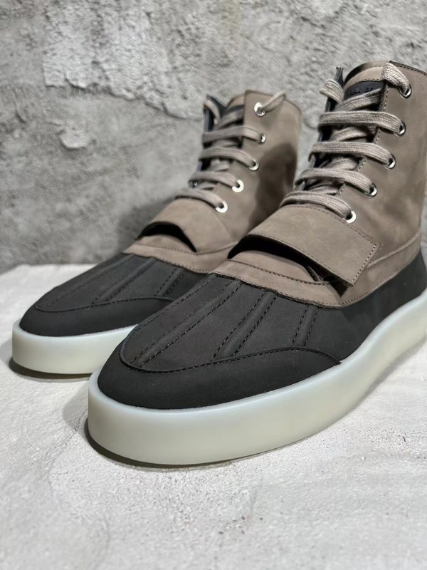 피어오브갓 2021 스웨이드 벨트로 덕 부츠 하이탑 스니커즈