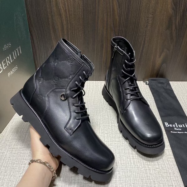 벨루티 2021 후크 아가일 패턴 엠보 트위스트 부츠