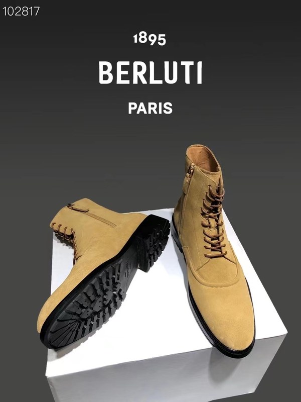 벨루티 2021 스웨이드 알티튜드 레더 부츠