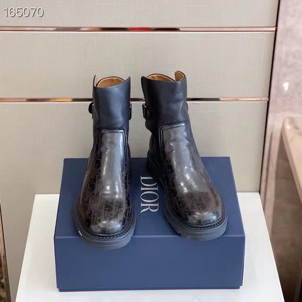 디올 2021 오블리크 레더 핀버클 부츠