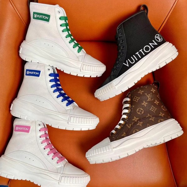 루이비통 2021 LV 스쿼드 하이탑 슈즈