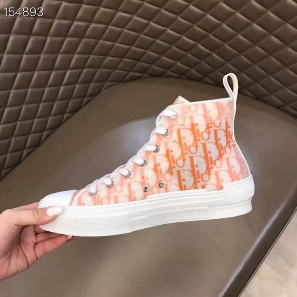 디올 2021 오렌지 오블리크 b23 하이탑 스니커즈