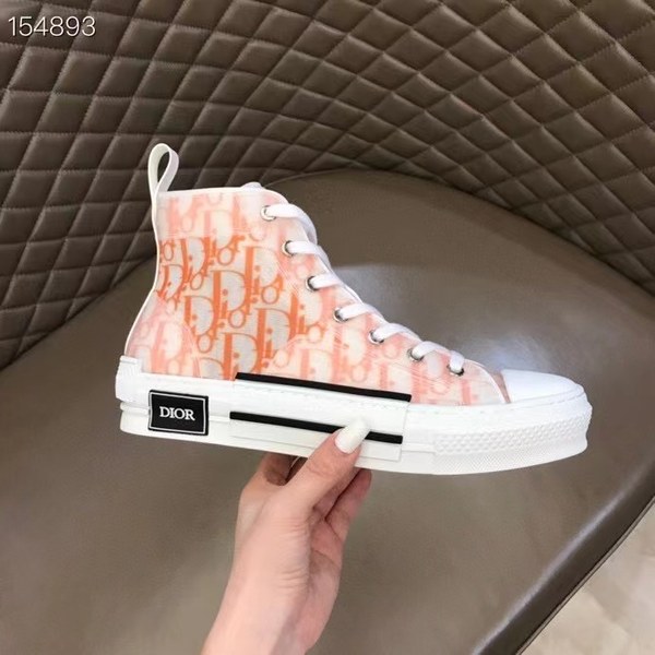 디올 2021 오렌지 오블리크 b23 하이탑 스니커즈