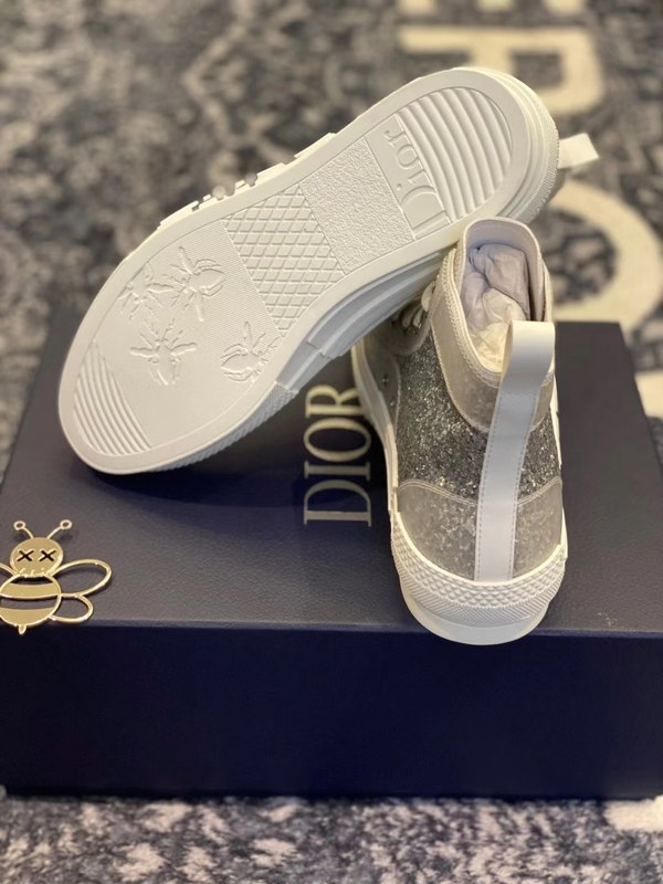 디올 2021 로고 글리터 b23 하이탑 스니커즈