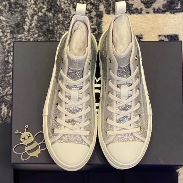 디올 2021 로고 글리터 b23 하이탑 스니커즈