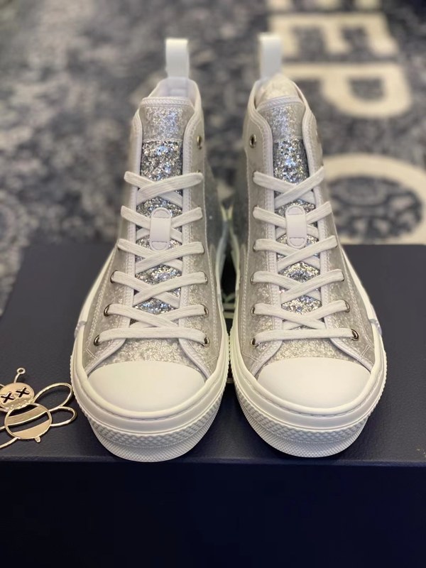 디올 2021 로고 글리터 b23 하이탑 스니커즈