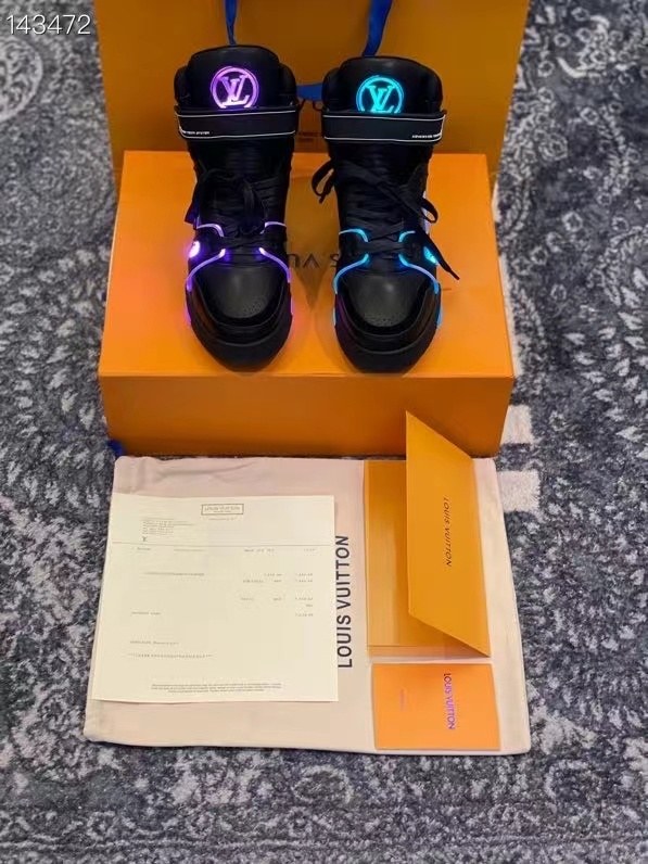 루이비통 2021 LED LV트레이너 하이탑 스니커즈