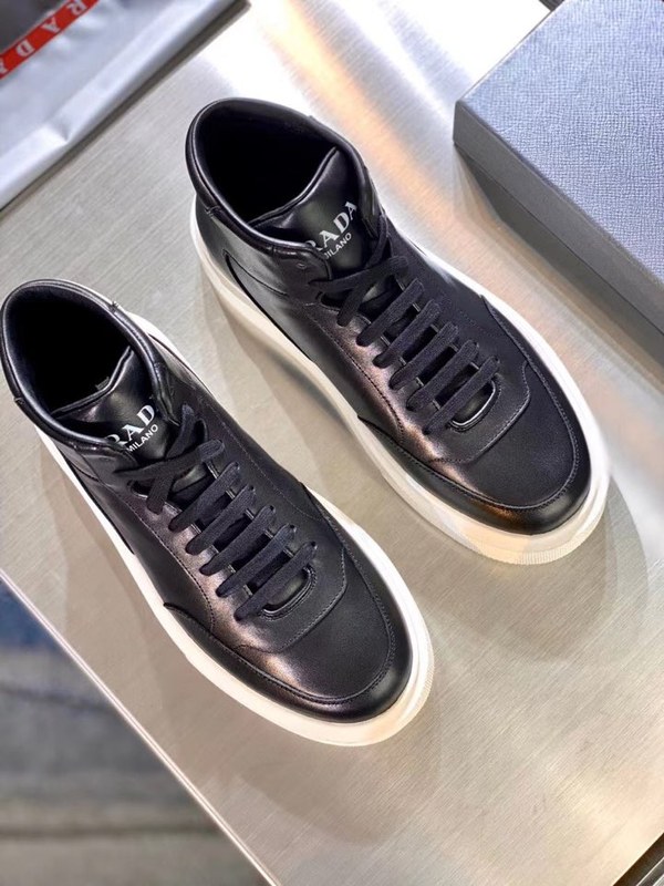 프라다 2021 오버솔 파이핑하이탑 슈즈