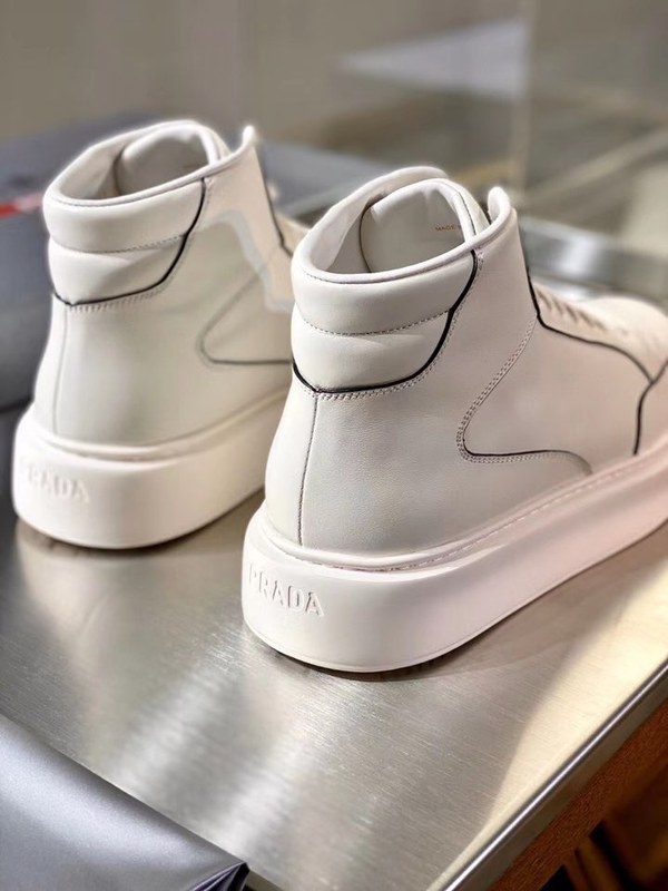 프라다 2021 오버솔 파이핑하이탑 슈즈