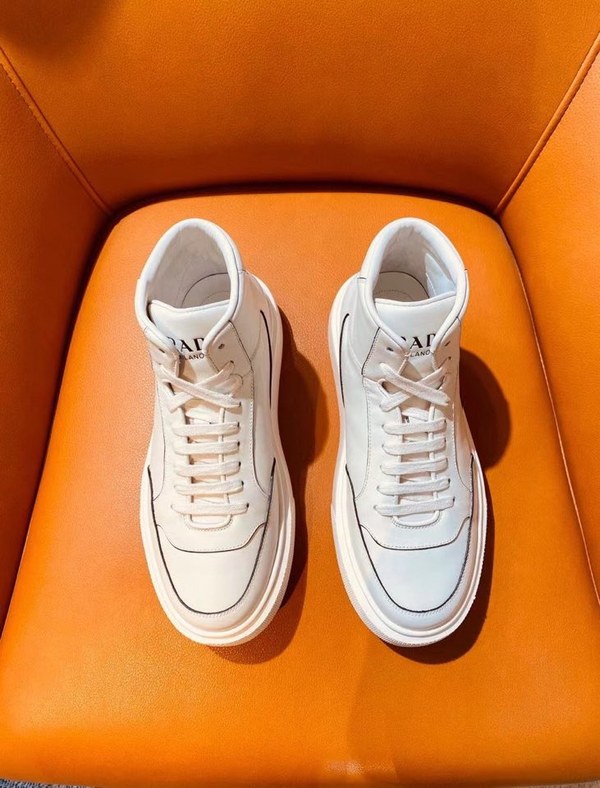 프라다 2021 오버솔 파이핑하이탑 슈즈