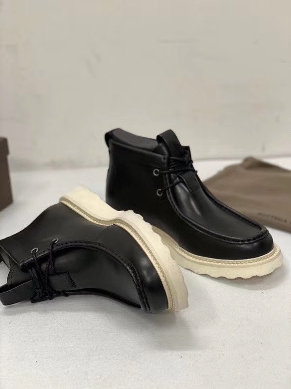 보테가베네타 2020 스트랩 레더 모카 부츠