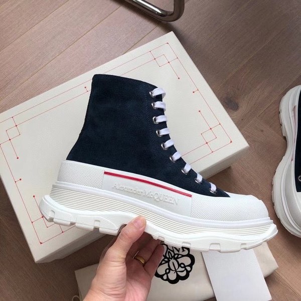 알렉산더맥퀸 2020 트레드 슬릭 하이탑슈즈 블루스웨이드