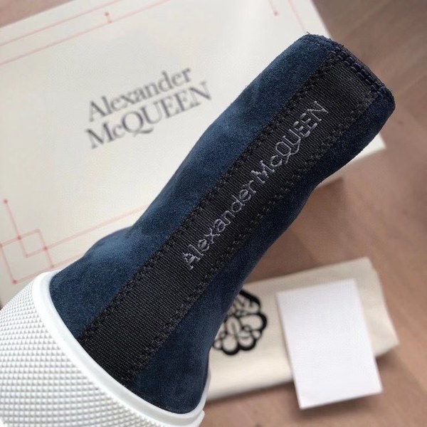 알렉산더맥퀸 2020 트레드 슬릭 하이탑슈즈 블루스웨이드