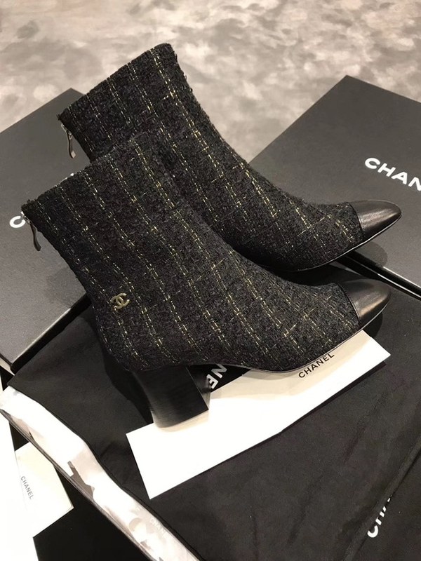 샤넬 트위드 앵글부츠 3컬러