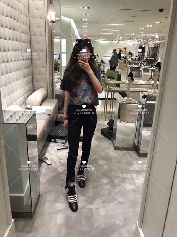 샤넬 진주포인트 앵글부츠 블랙