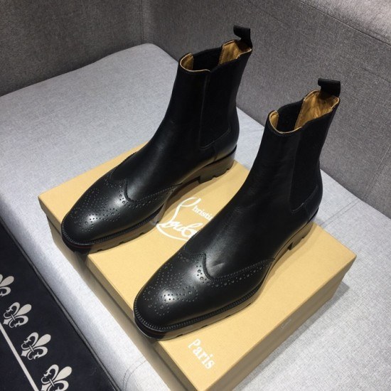 Christian Loubutin  2020 Mens Leather Boots