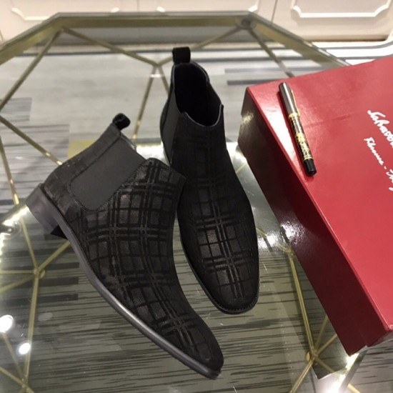 Ferragamo 2020 Mens Leather Boots