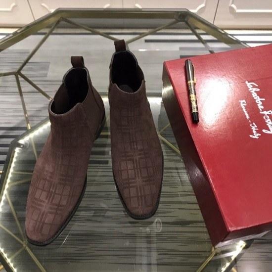 Ferragamo 2020 Mens Leather Boots