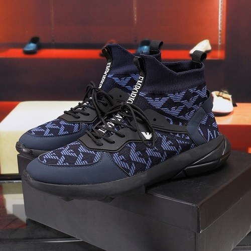 Armani 2020 Mens Knit Boots Sneakers