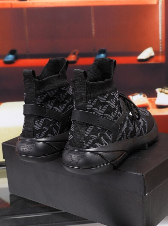Armani 2020 Mens Knit Boots Sneakers