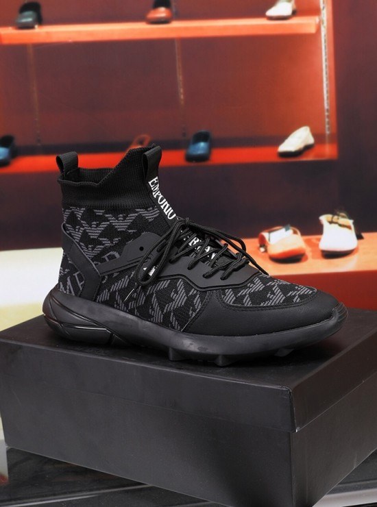 Armani 2020 Mens Knit Boots Sneakers