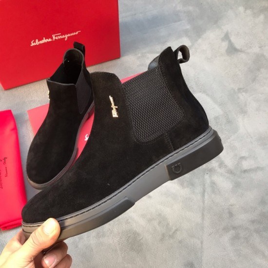 Ferragamo 2020 Mens Leather Boots