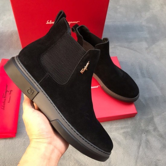 Ferragamo 2020 Mens Leather Boots
