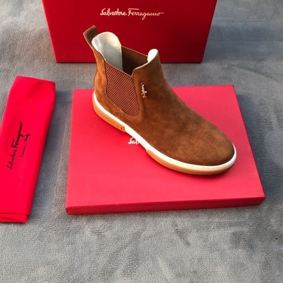 Ferragamo 2020 Mens Leather Boots