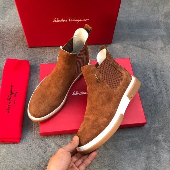 Ferragamo 2020 Mens Leather Boots