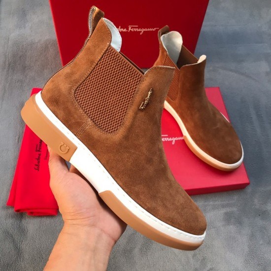 Ferragamo 2020 Mens Leather Boots