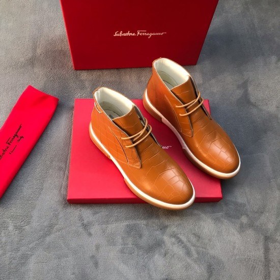 Ferragamo 2020 Mens Leather Boots