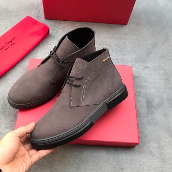 Ferragamo 2020 Mens Leather Boots