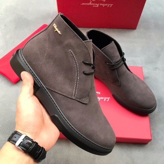 Ferragamo 2020 Mens Leather Boots
