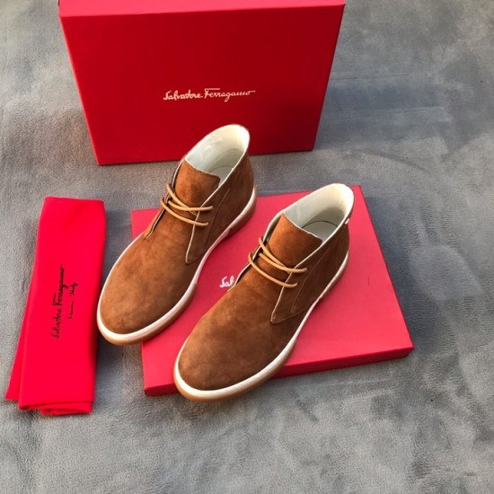 Ferragamo 2020 Mens Leather Boots