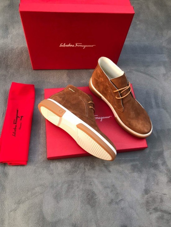 Ferragamo 2020 Mens Leather Boots