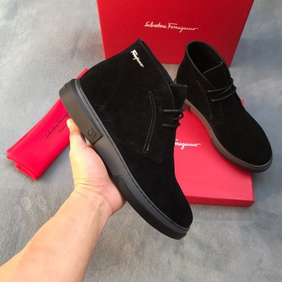 Ferragamo 2020 Mens Leather Boots