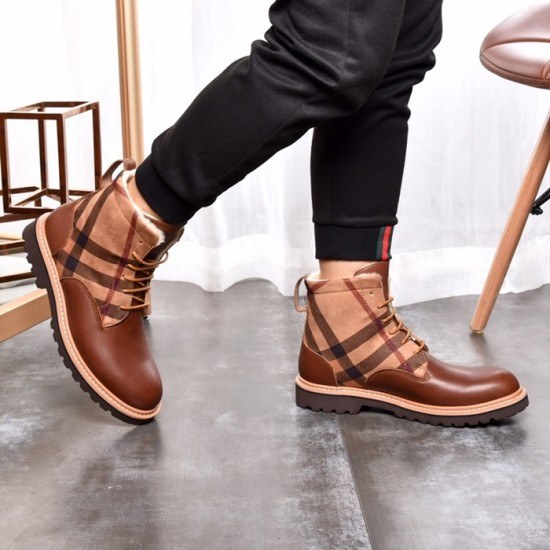 Burberry 2020 Mens Leather Boots Sneakers