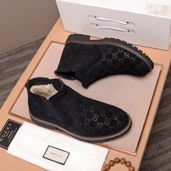 Gucci 2020 Mens Leather Boots