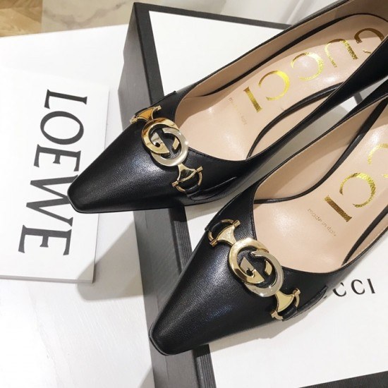 Gucci 2020 Ladies Leather Pumps High Heel