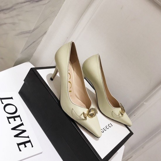 Gucci 2020 Ladies Leather Pumps High Heel