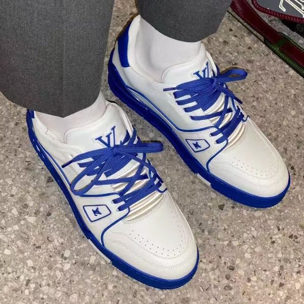 루이비통 2021 LV 트레이너 스니커즈 화이트 블루