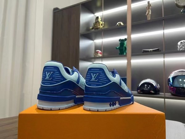 루이비통 2021 LV 트레이너 스니커즈 투톤블루