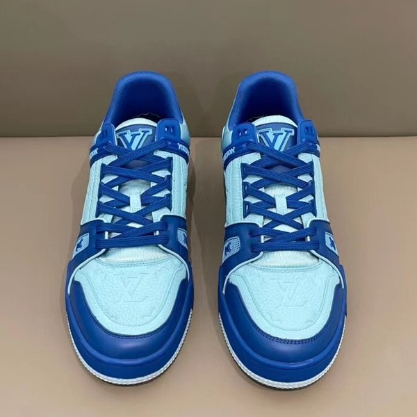 루이비통 2021 LV 트레이너 스니커즈 투톤블루