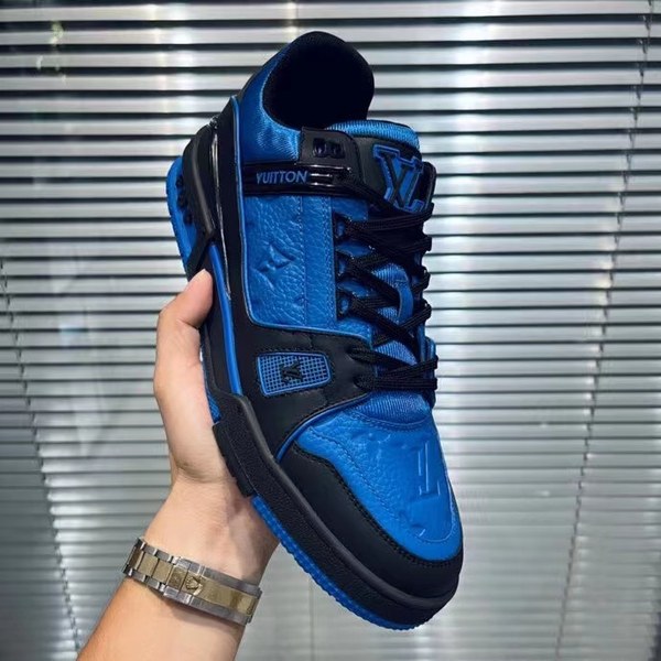 루이비통 2021 LV 트레이너 스니커즈 블랙&블루